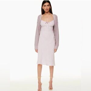 WILFRED Bellow Dress Midi Long Calluna Lilac Pink Purple 2 Aritzia